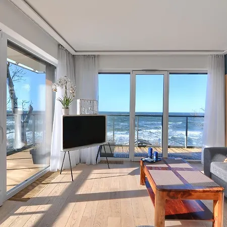 Szafirowy Z Bezposrednim Widokiem Na Morze- Nadmorski Luksus Apartment *