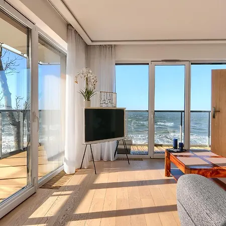 Apartment Szafirowy Z Bezposrednim Widokiem Na Morze- Nadmorski Luksus Ustronie Morskie