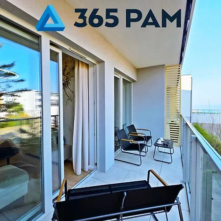 Apartament Zlote Zurawie Moon Residence - Parking W Cenie, Widok Na Morze Z Balkonu- 365Pam Apartament *