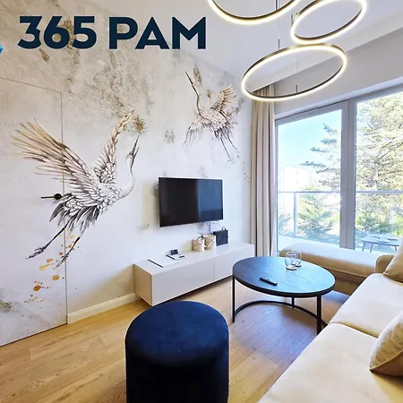Apartament Zlote Zurawie Moon Residence - Parking W Cenie, Widok Na Morze Z Balkonu- 365Pam Ustronie Morskie